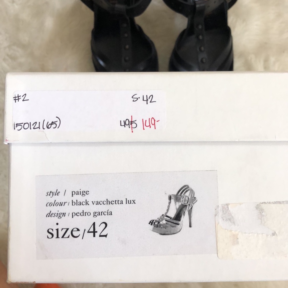 Pedro Garcia Black High Stiletto Heels - Picture 12 of 12